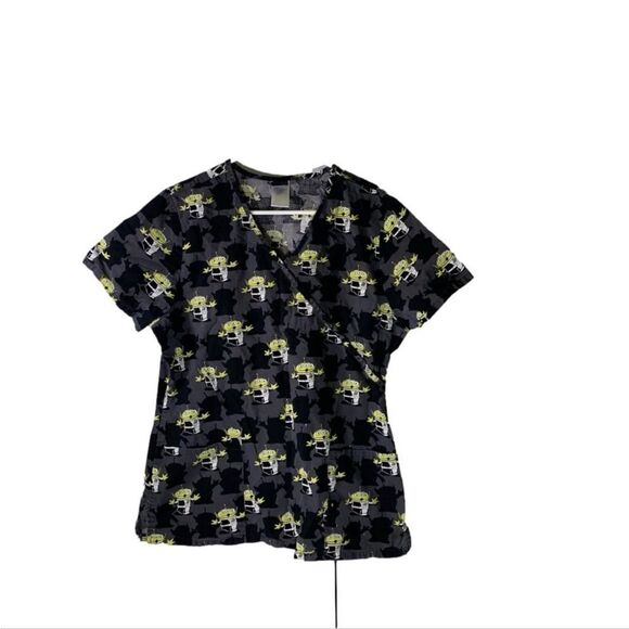 Disney Toy Story Large Grey‎ Scrub Top - Picture 1 of 4